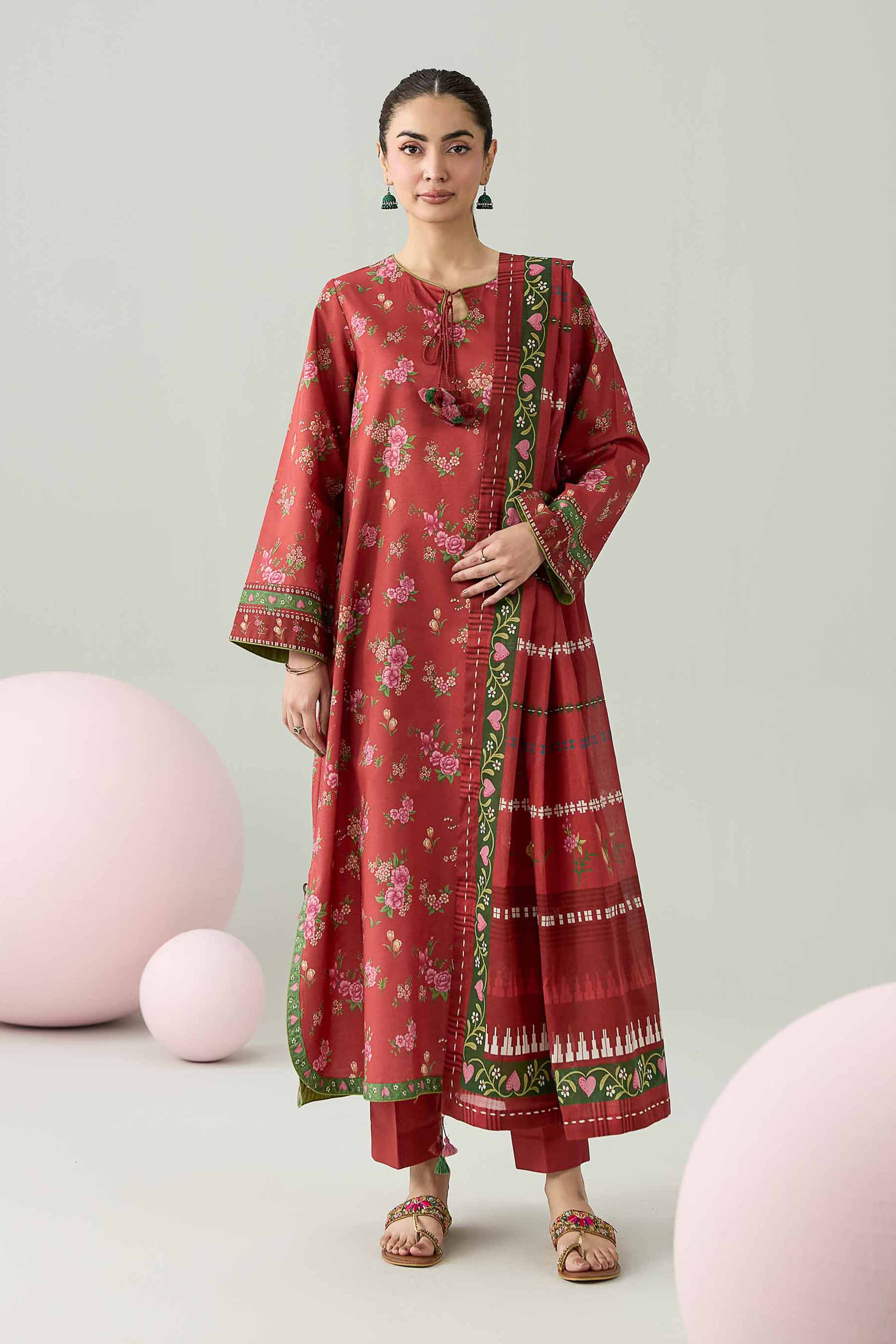 3 Piece - Printed Loose Fabric - 42602610
