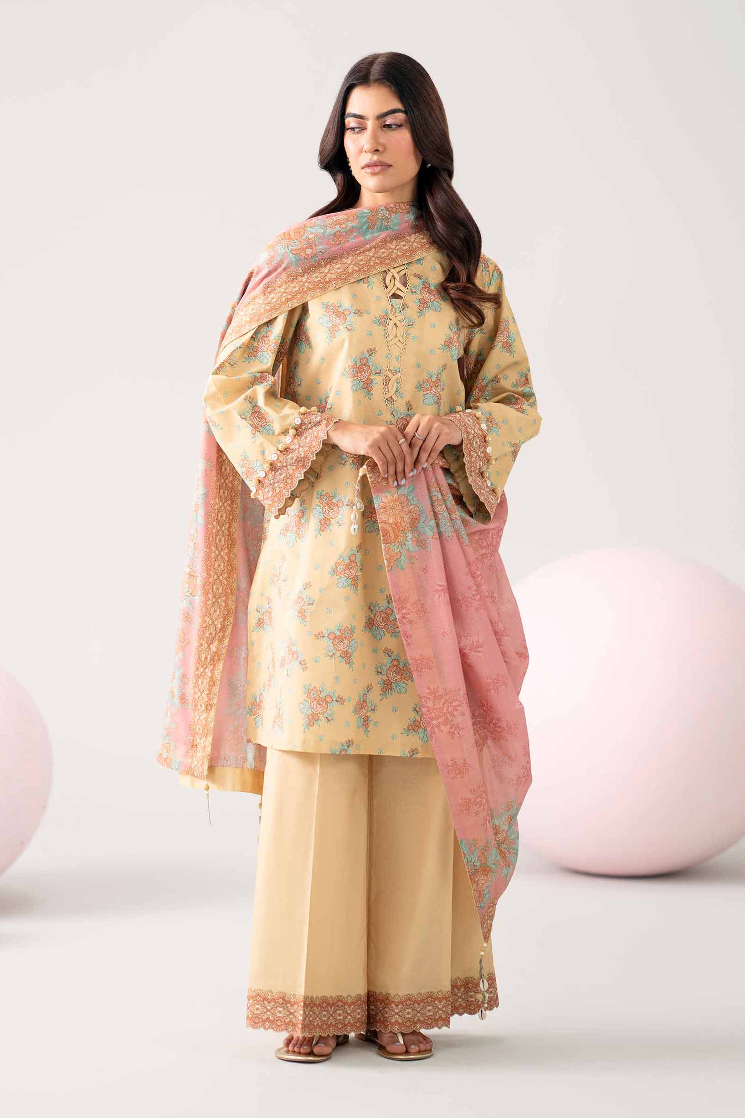 3 Piece - Printed Loose Fabric - 42602622