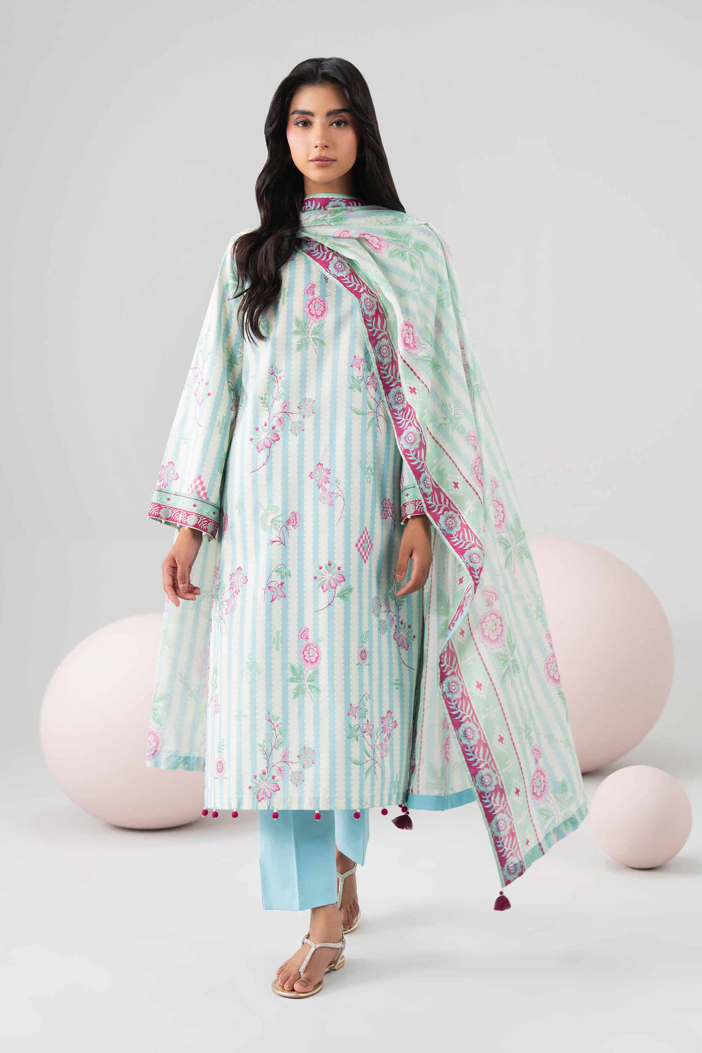 3 Piece - Printed Loose Fabric - 42602641