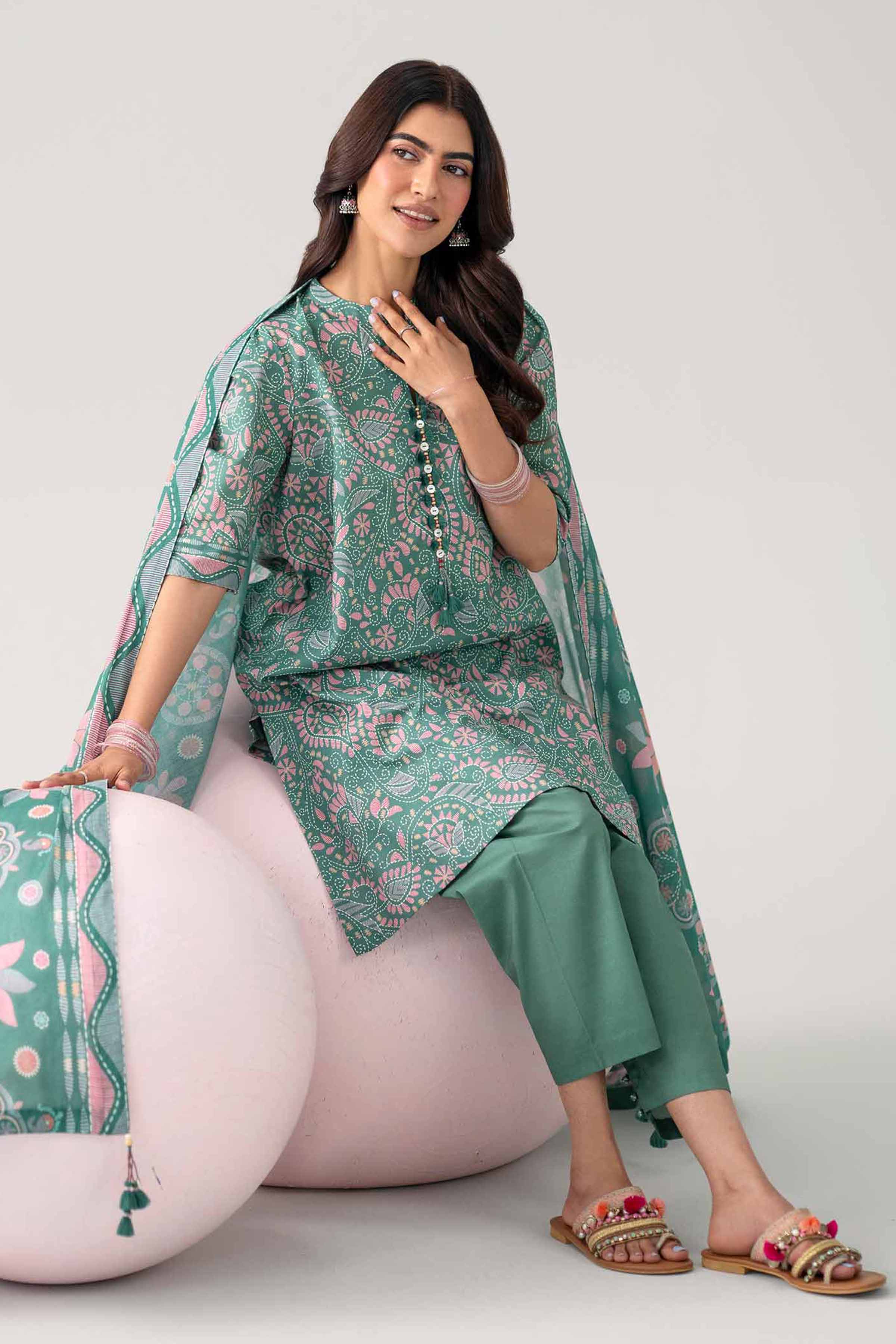 3 Piece - Printed Loose Fabric - 42602643