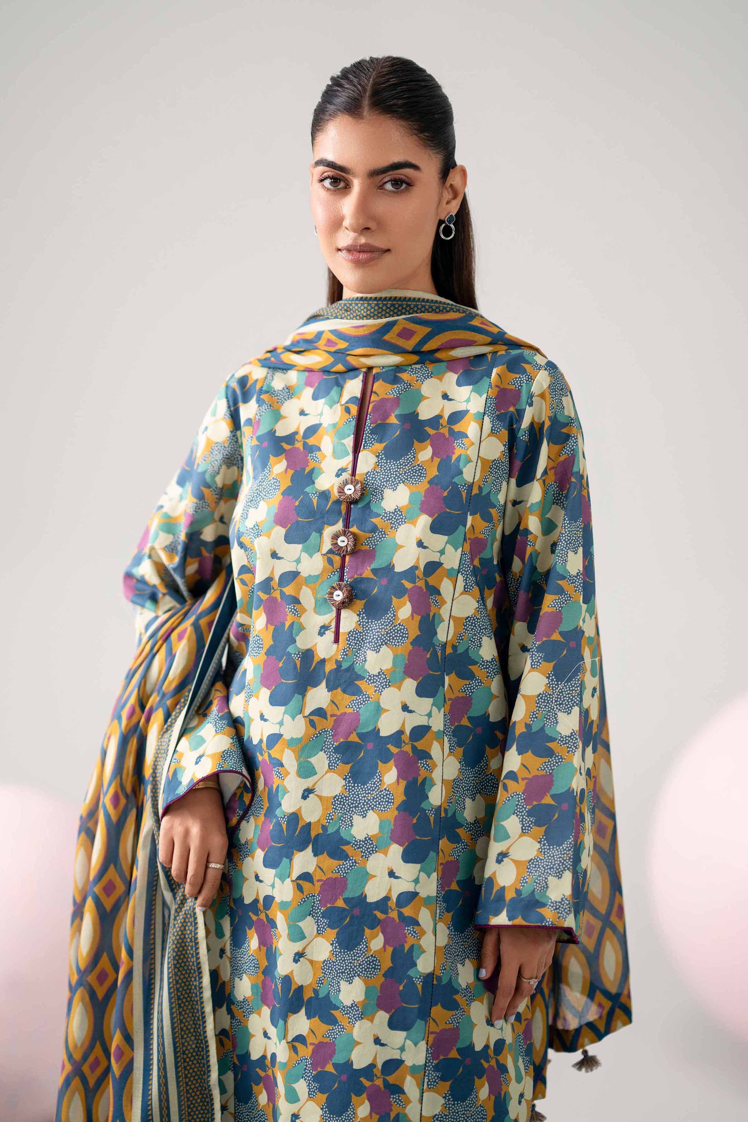 3 Piece - Printed Loose Fabric - 42602649