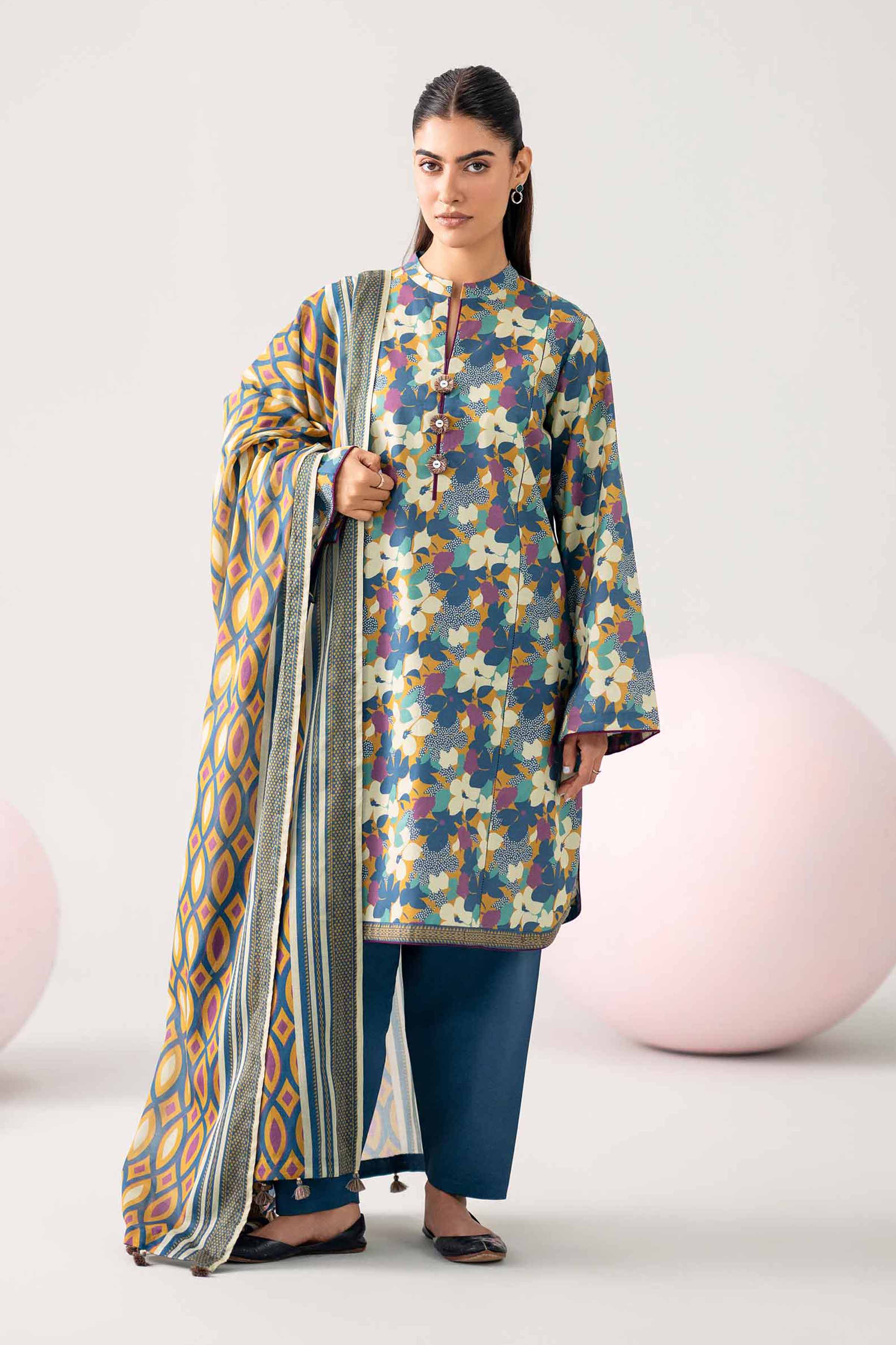 3 Piece - Printed Loose Fabric - 42602649