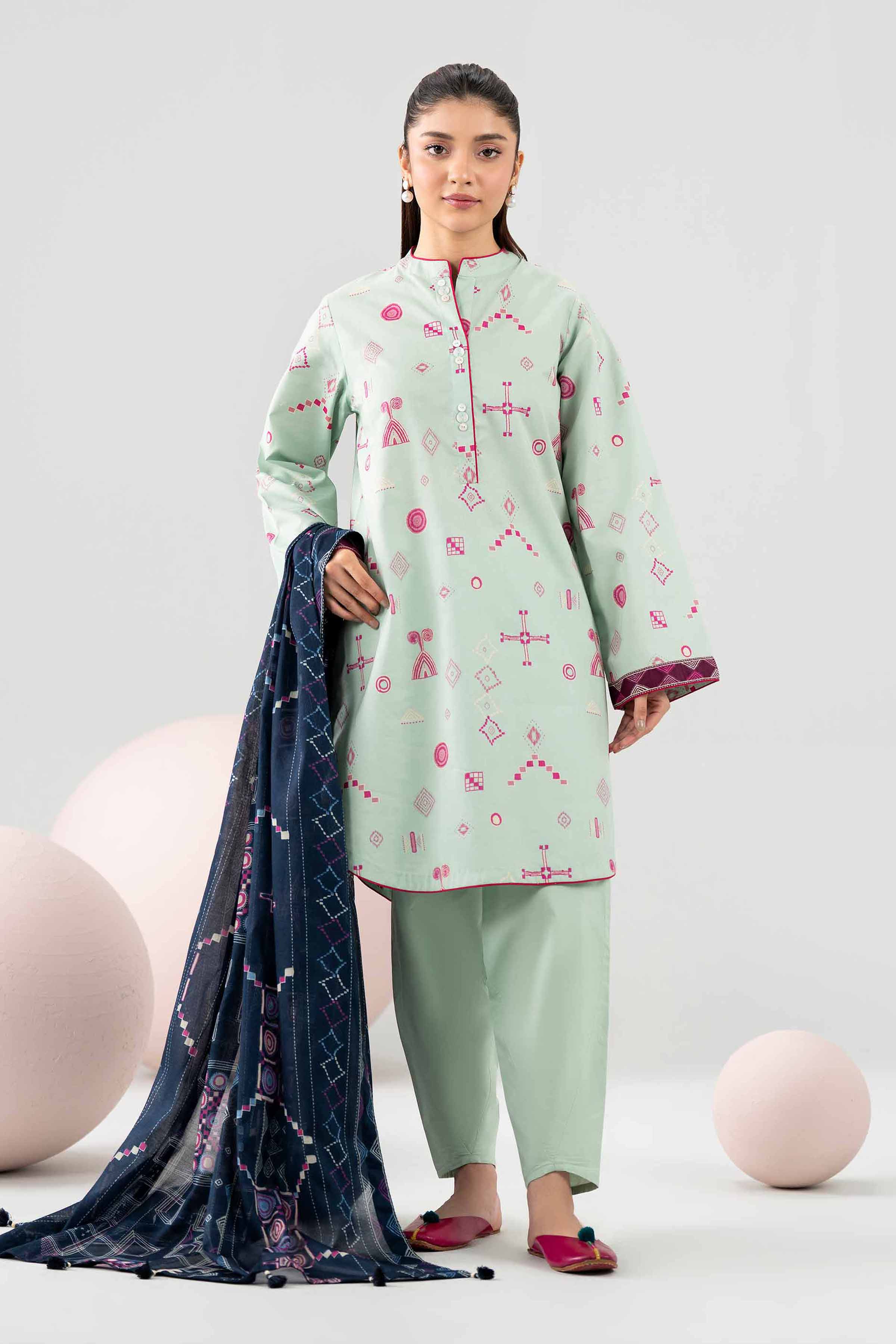 3 Piece - Printed Loose Fabric - 42602657