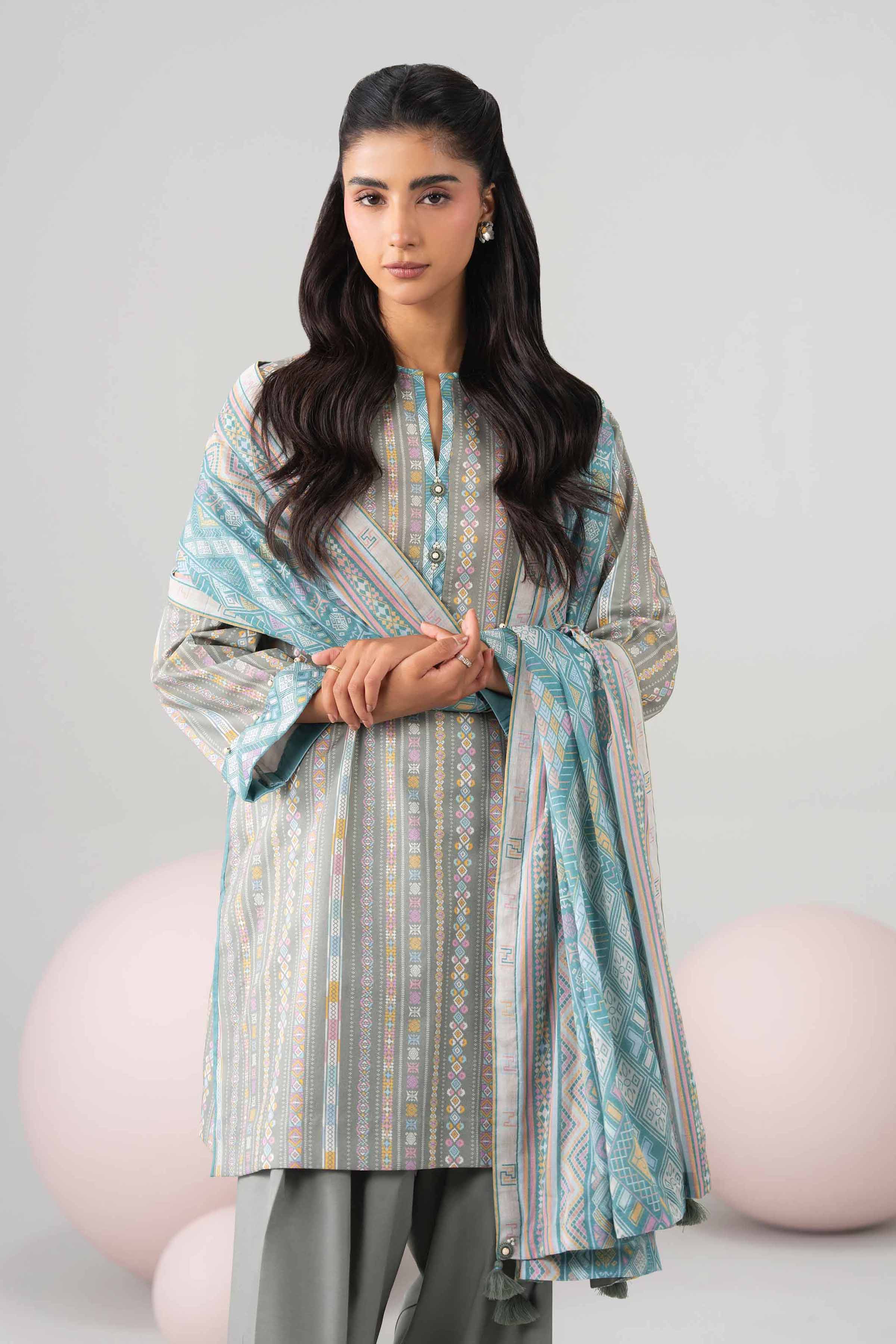 3 Piece - Printed Loose Fabric - 42602658
