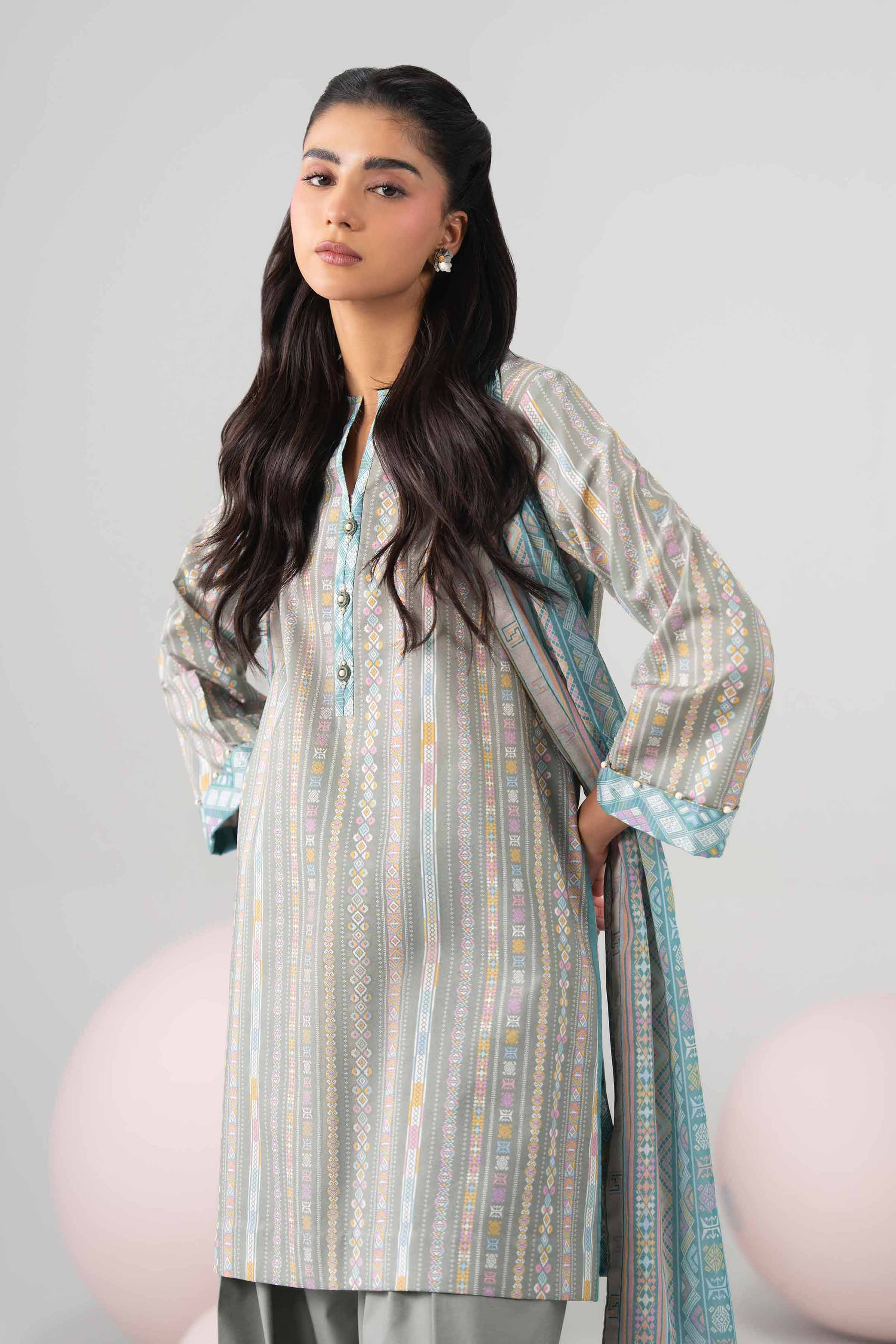 3 Piece - Printed Loose Fabric - 42602658