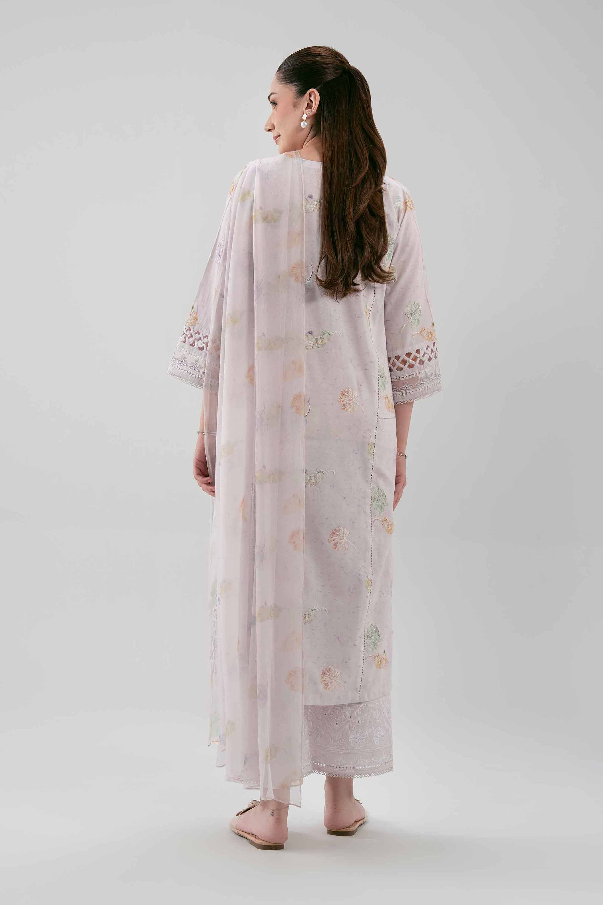 3 Piece - Digital Printed Embroidered Suit - 42619112