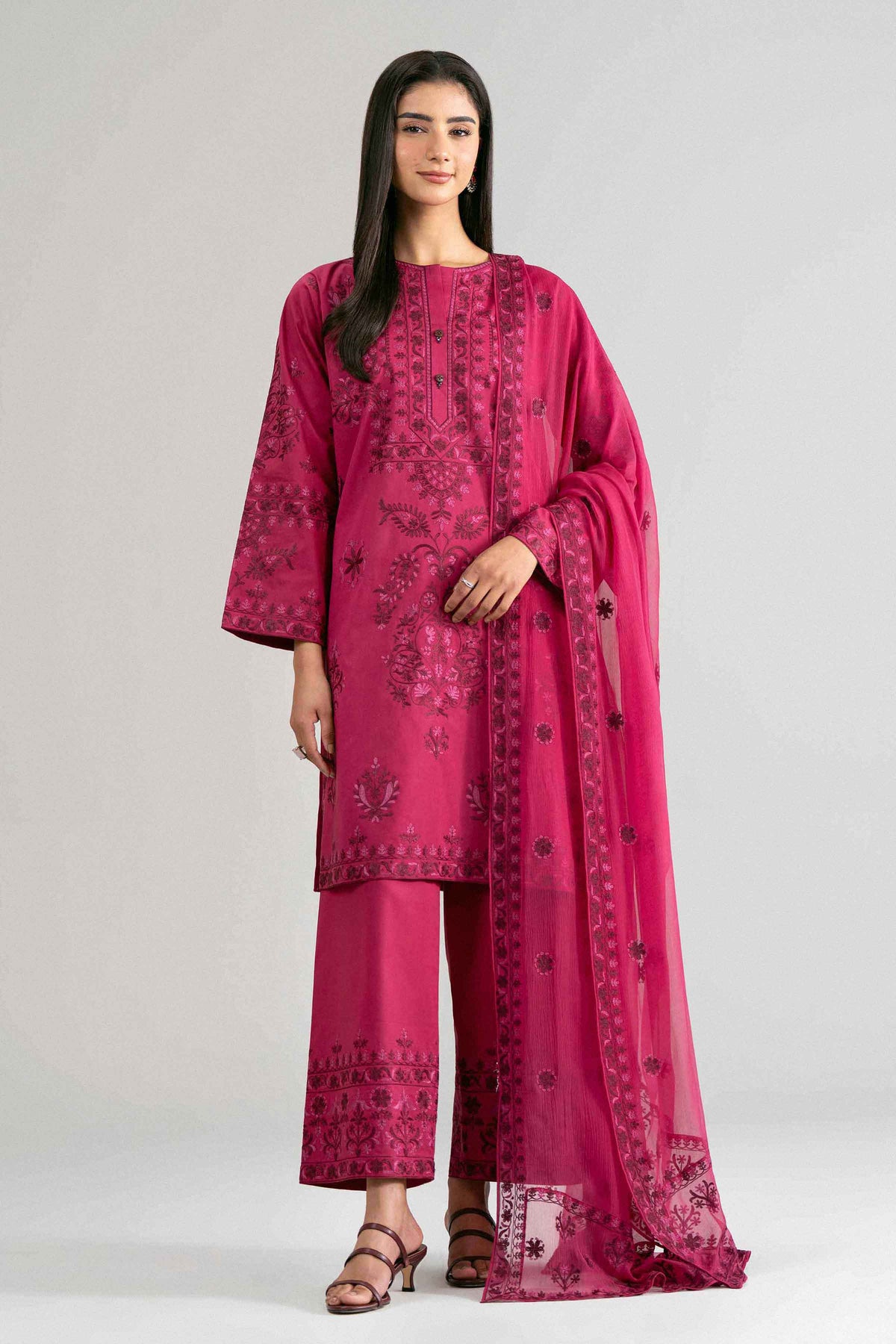 3 Piece - Embroidered Suit - 42619538