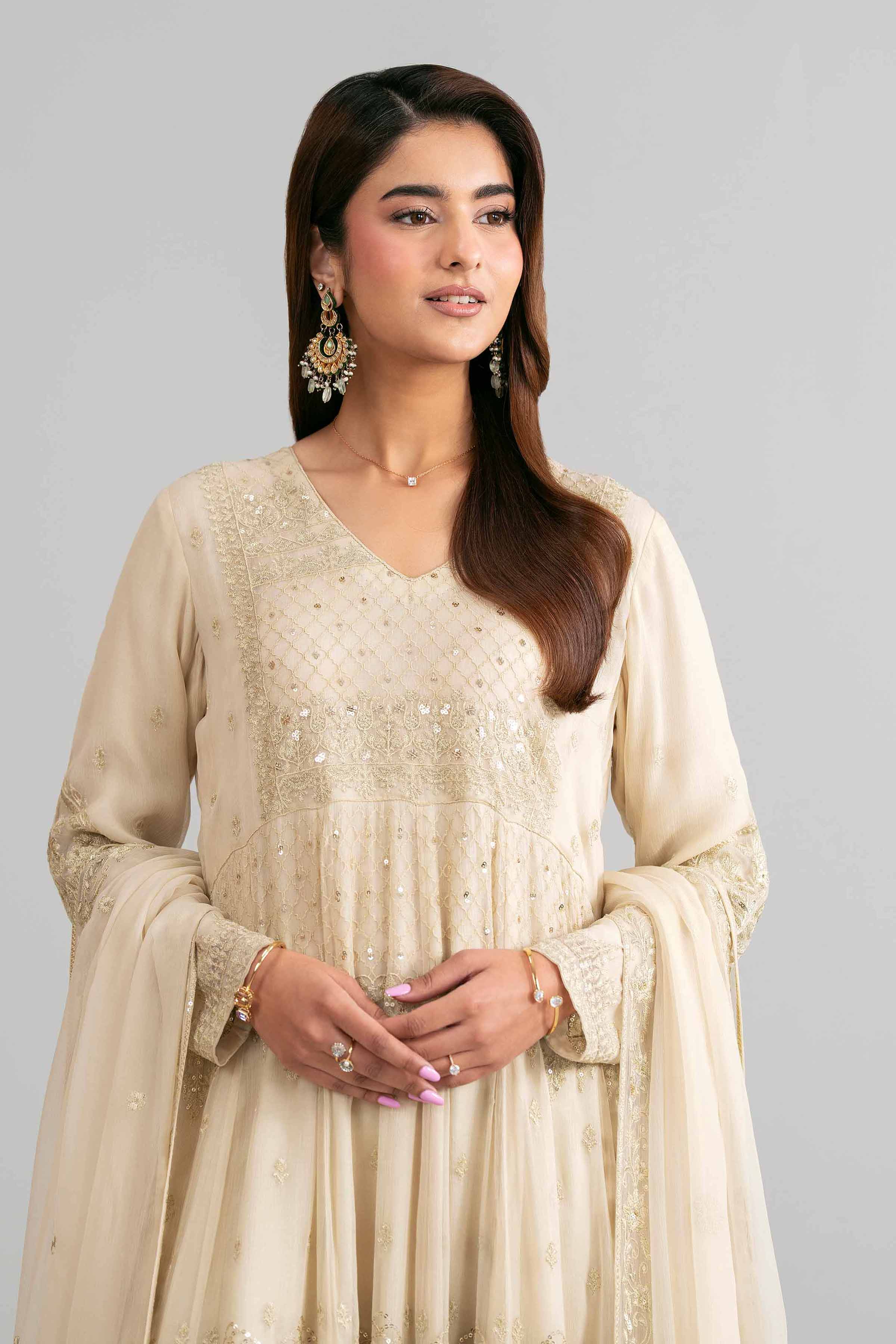 3 Piece - Embroidered Suit - 42619944