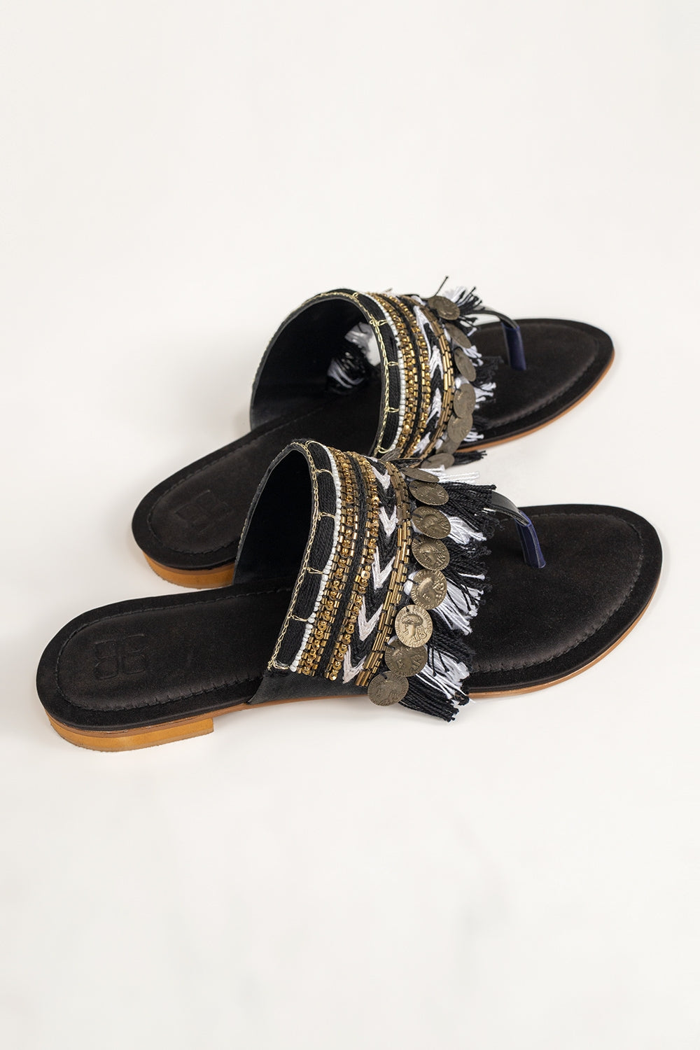 Women Black Kolhapuri