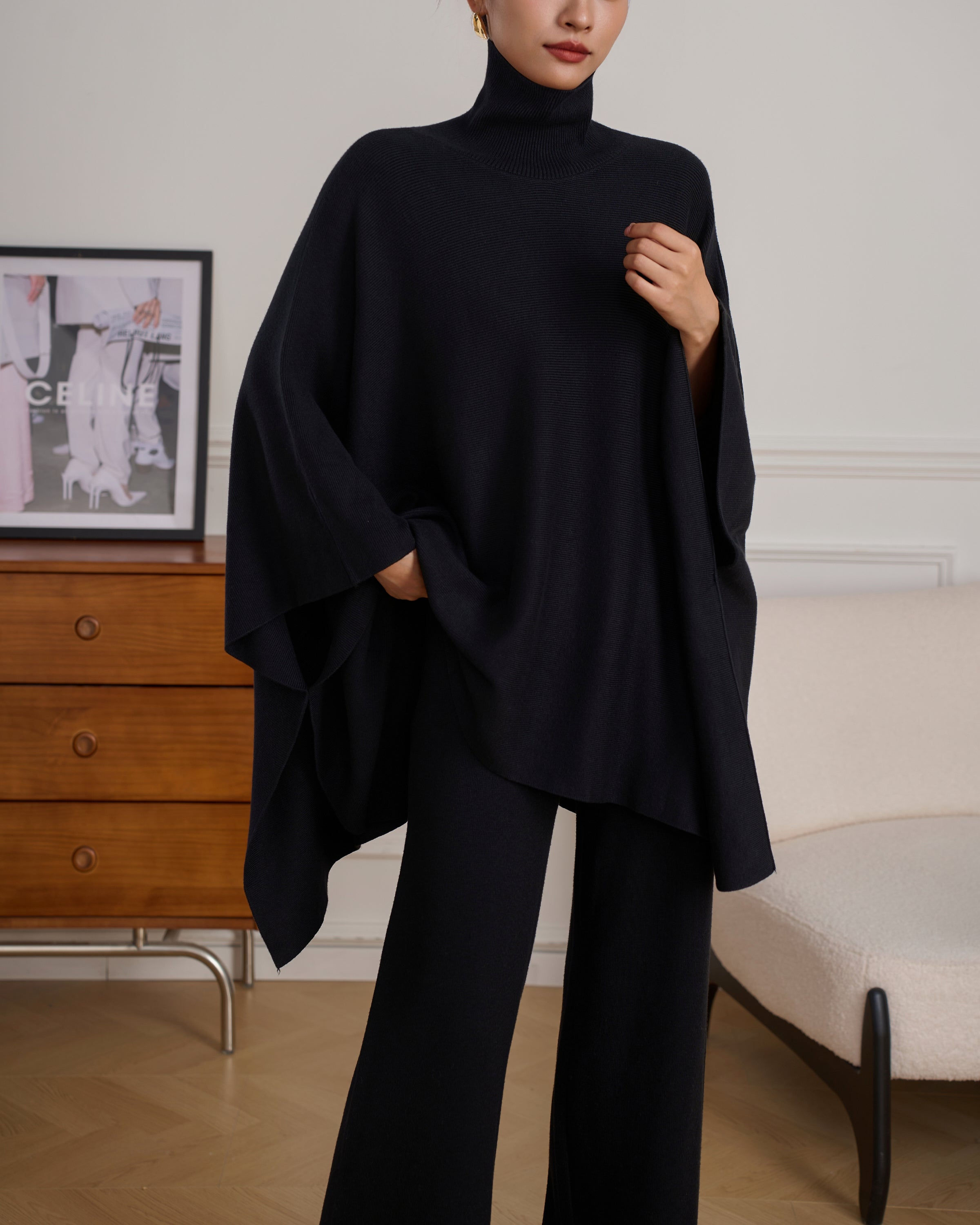 Lily Classic Knit Black Set