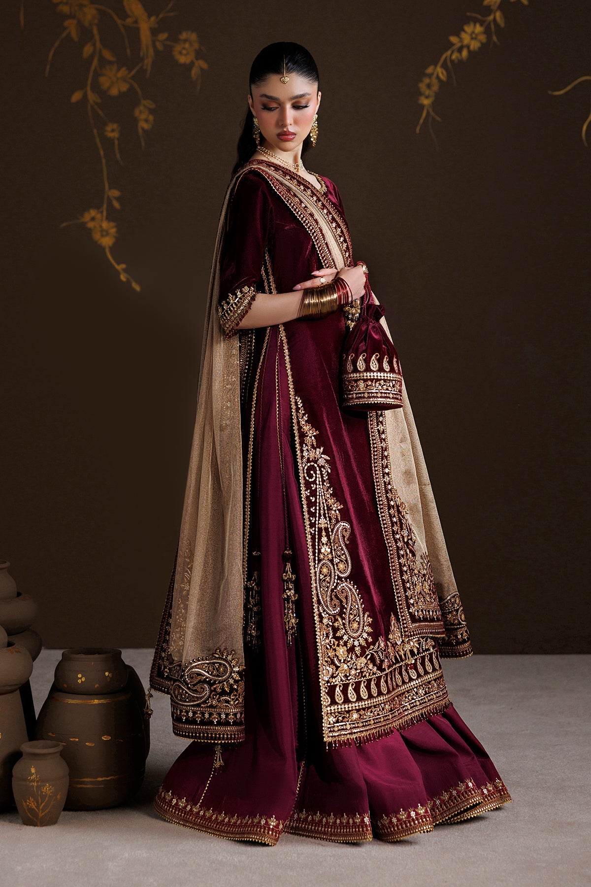 EMBROIDERED VELVET SF-4548
