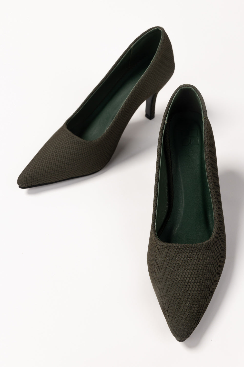 Olive Green Court Shoes