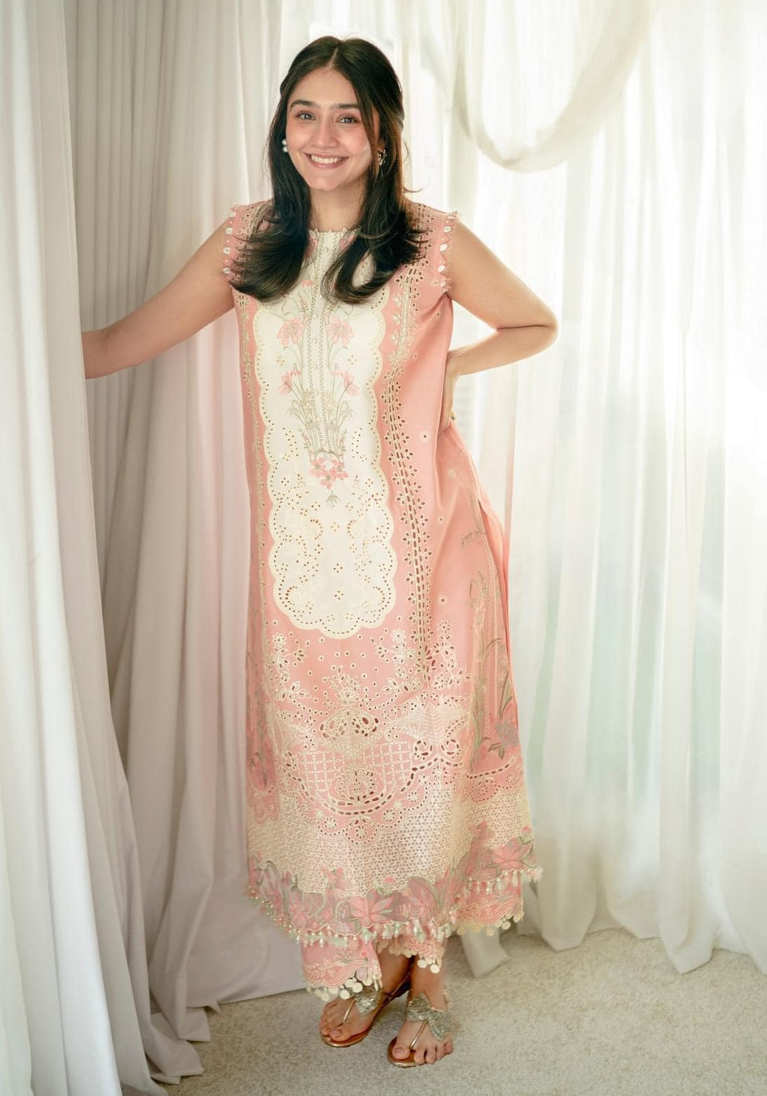 Bin Ilyas Luxury Lawn Embroidered 3 Piece Unstitched 216 - A KLARA