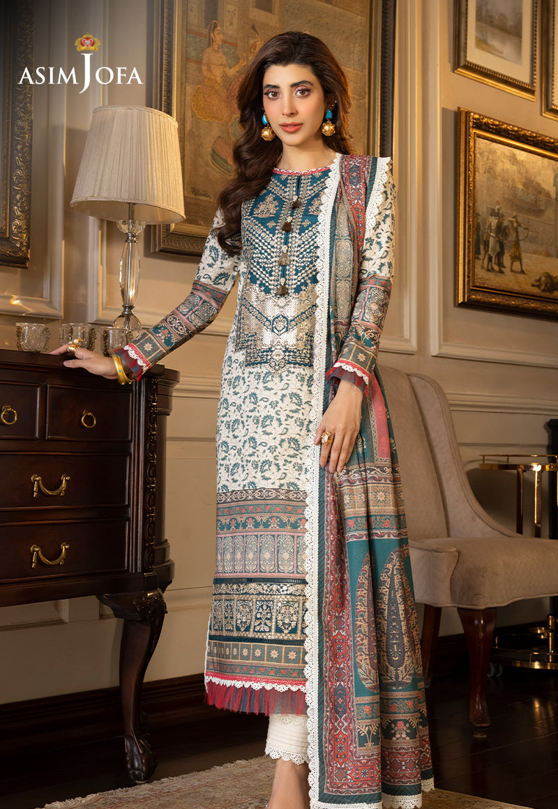 AJS-29 EMBROIDERED LAWN 2 PCS