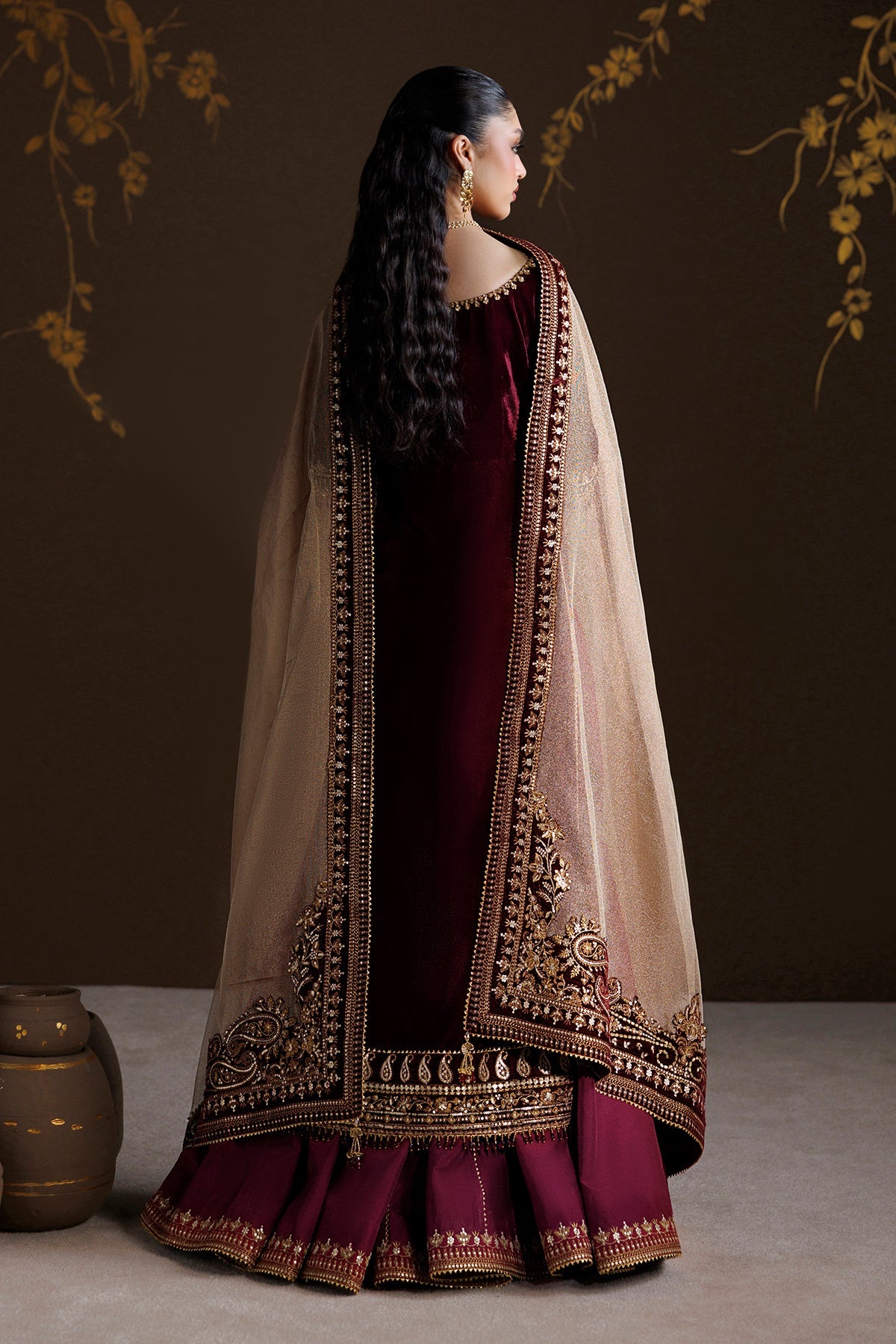 EMBROIDERED VELVET SF-4548