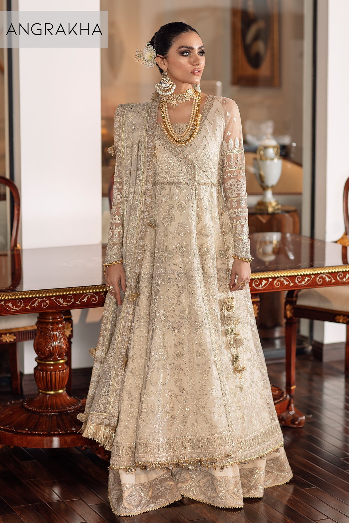 EMBROIDERED NET CH09-05 STITCHED
