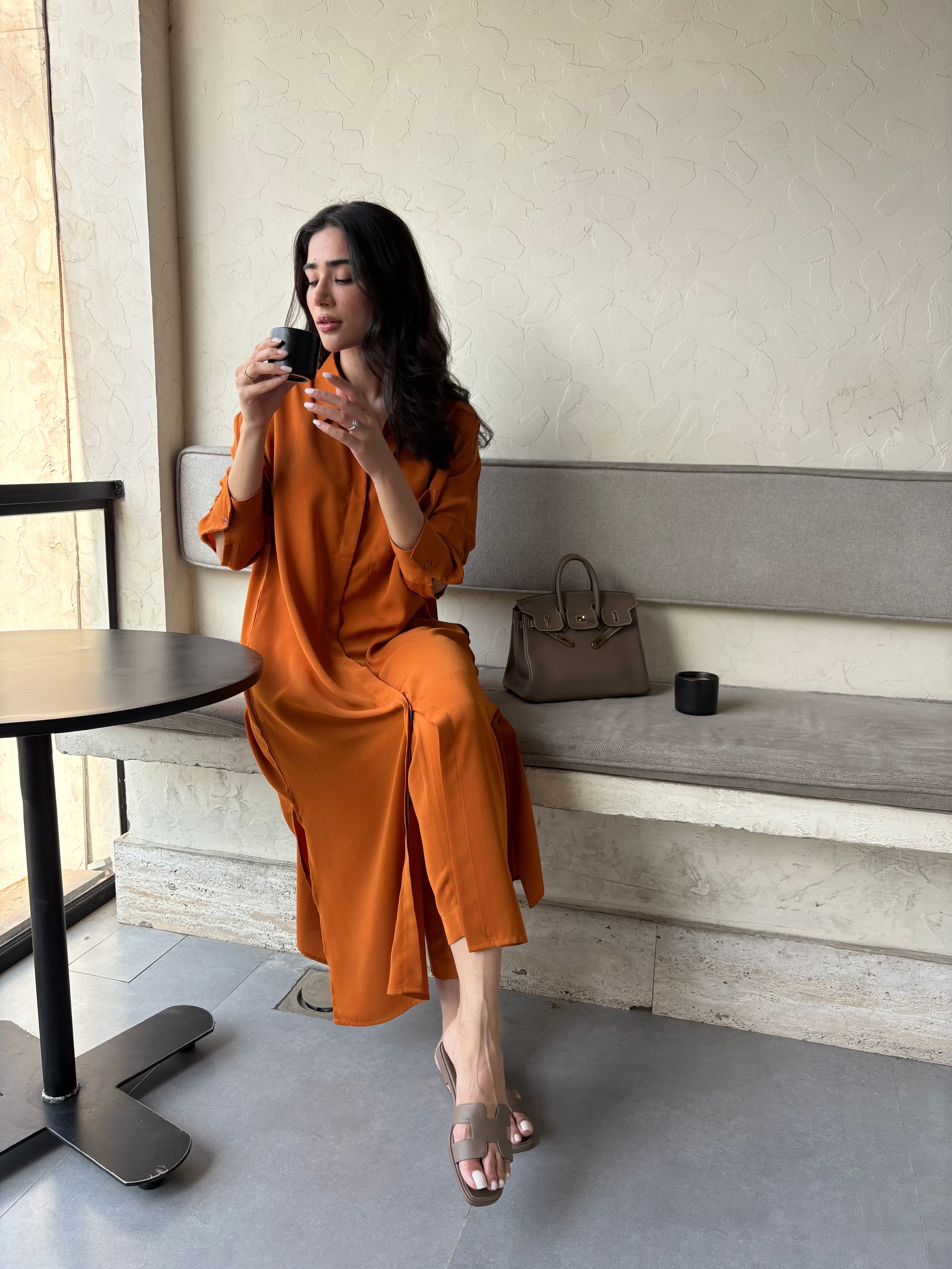 Burnt Orange Travel Set