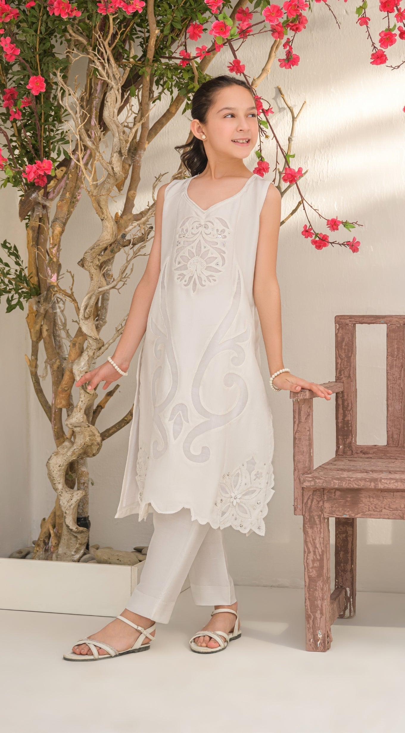 Juliet Junior | Girls Raw Silk Outfit | Sabeen Abbas