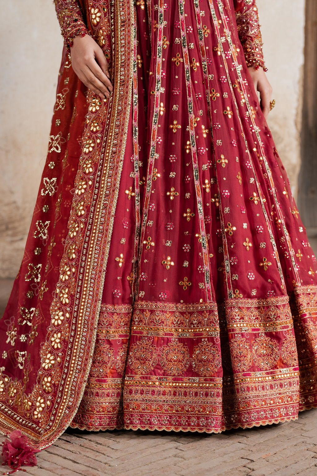 ILC-07 Embroidered Printed Silk (frock)