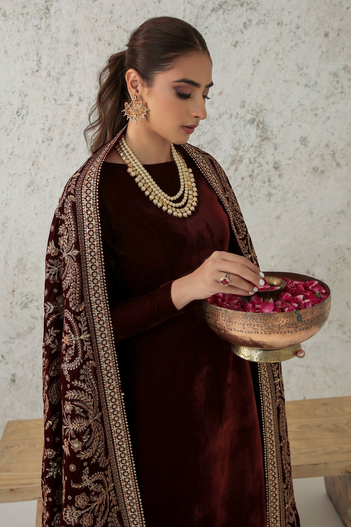 SOLID VELVET SUIT PR-704