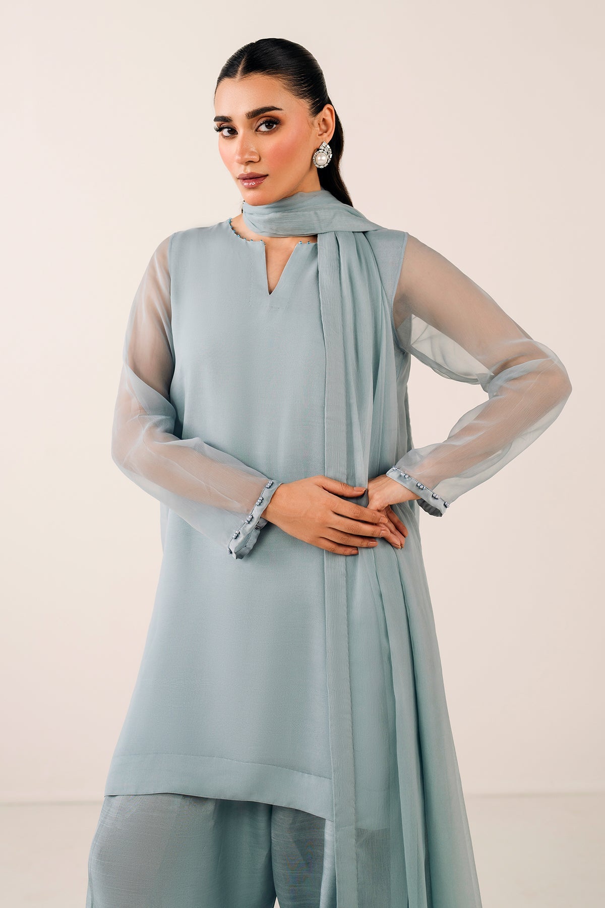 PLAIN CHIFFON SHIRT PR-1118