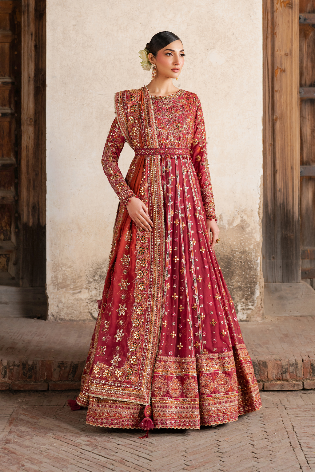 ILC-07 Embroidered Printed Silk (frock)
