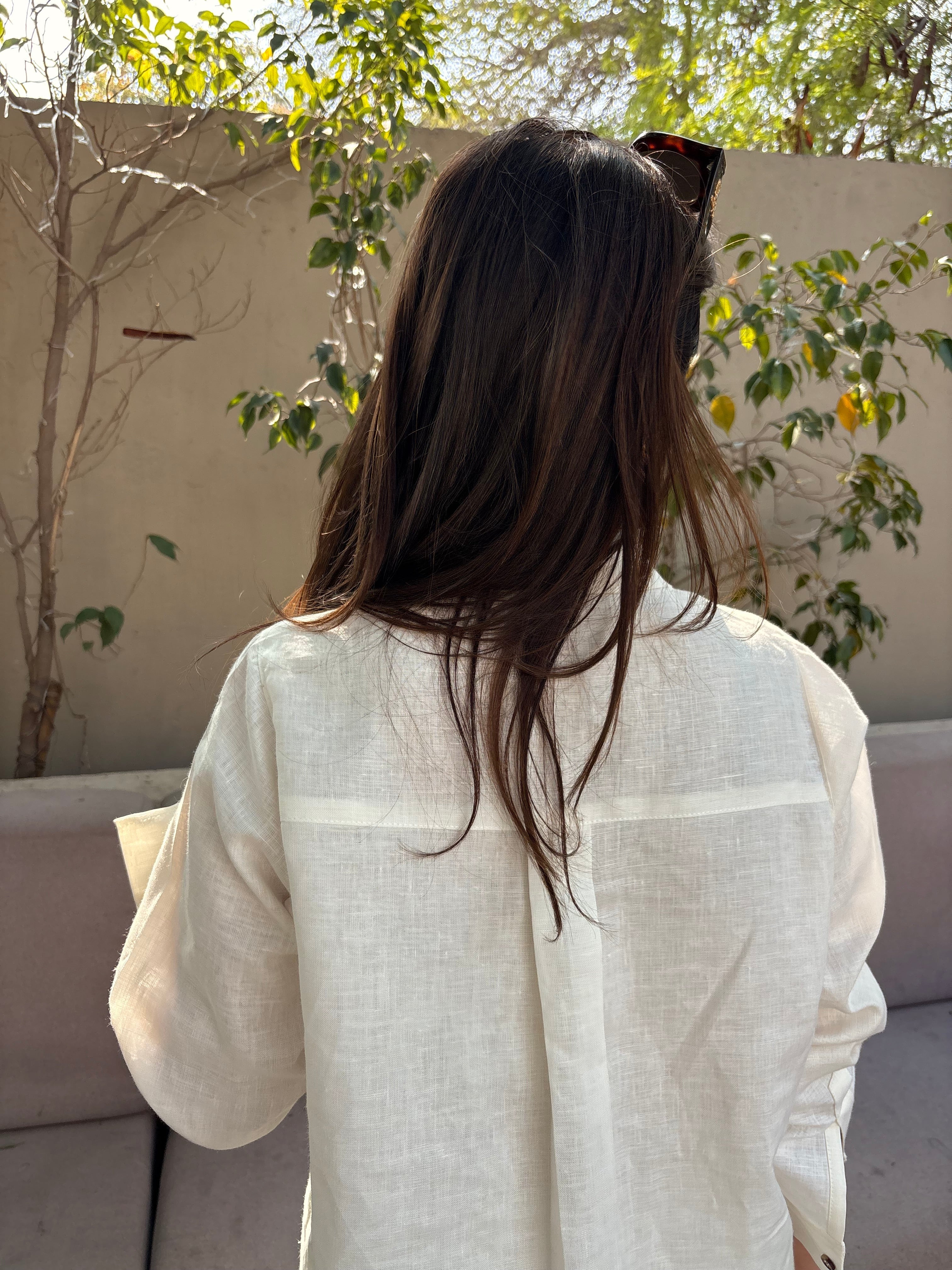 Collared Linen Set
