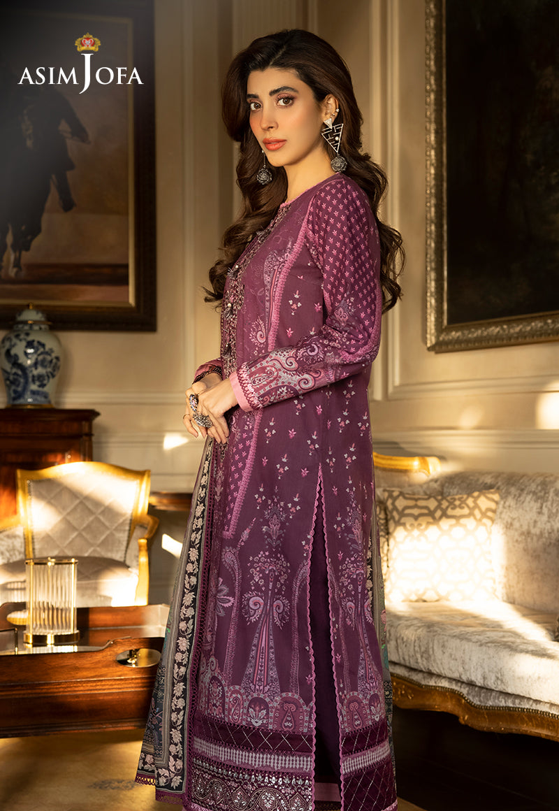 AJS-28 EMBROIDERED LAWN 2 PCS