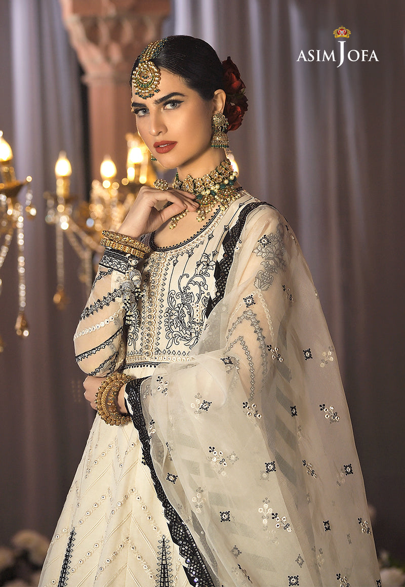AJR-06 EMBROIDERED ORGANZA 3 PCS