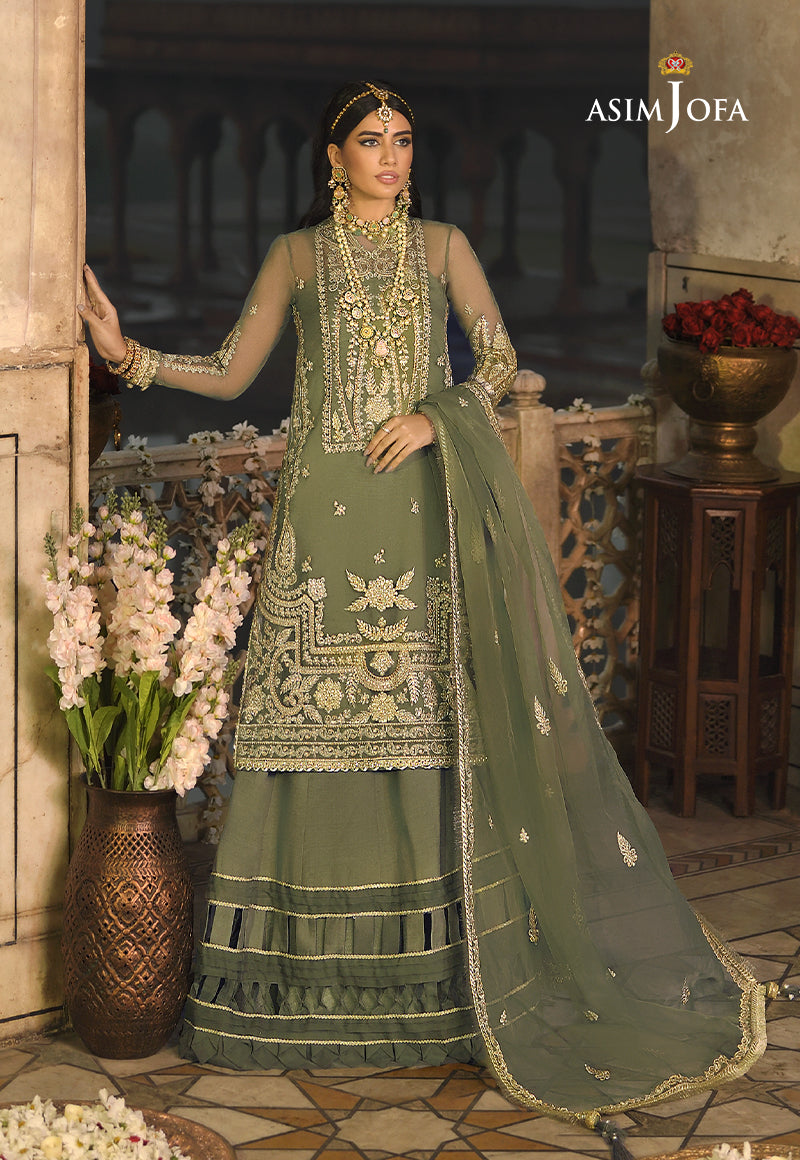 AJR-05 EMBROIDERED ORGANZA 3 PCS