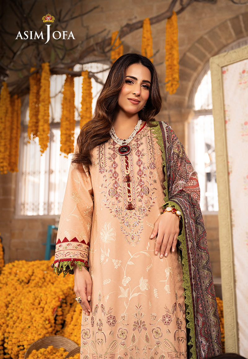 Ajso-42 Unstitched 2 Pcs Shirt Dupatta