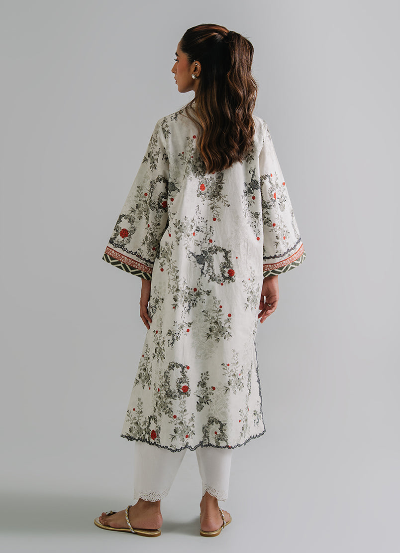 Printed Embroidered Kurta