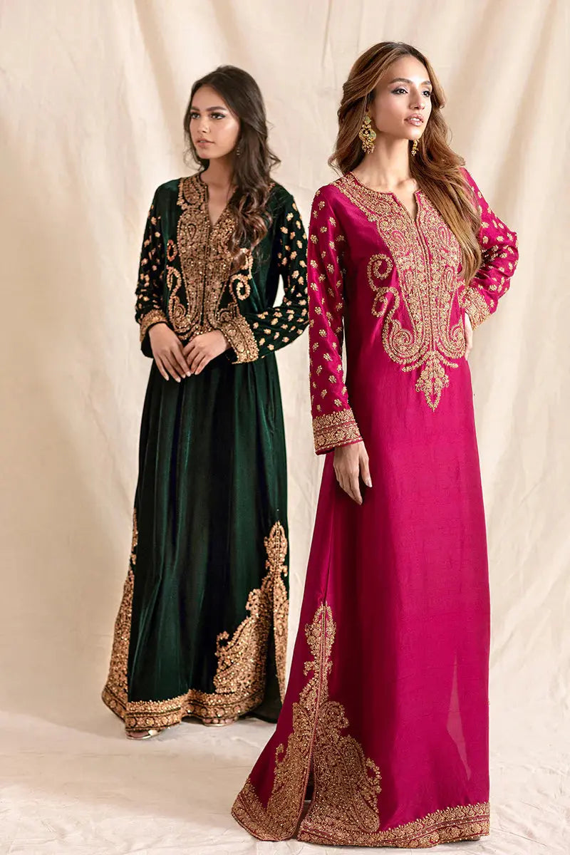 Etoile Dorée Emerald Kaftan