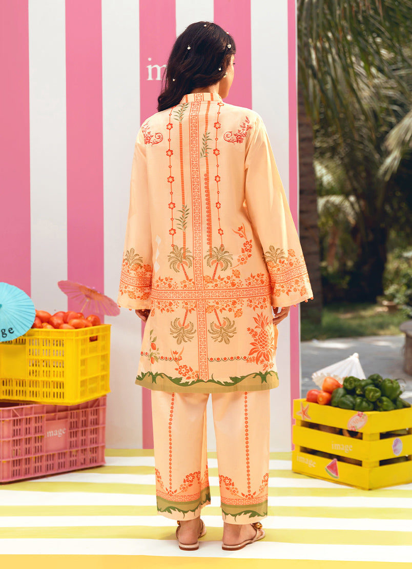 Printed Solid CO-ORD Set
