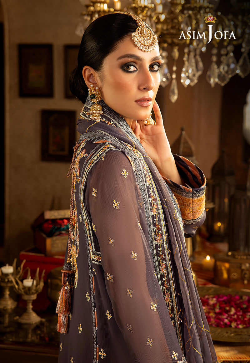 AJVF-04 EMBROIDERED CHIFFON 3 PCS