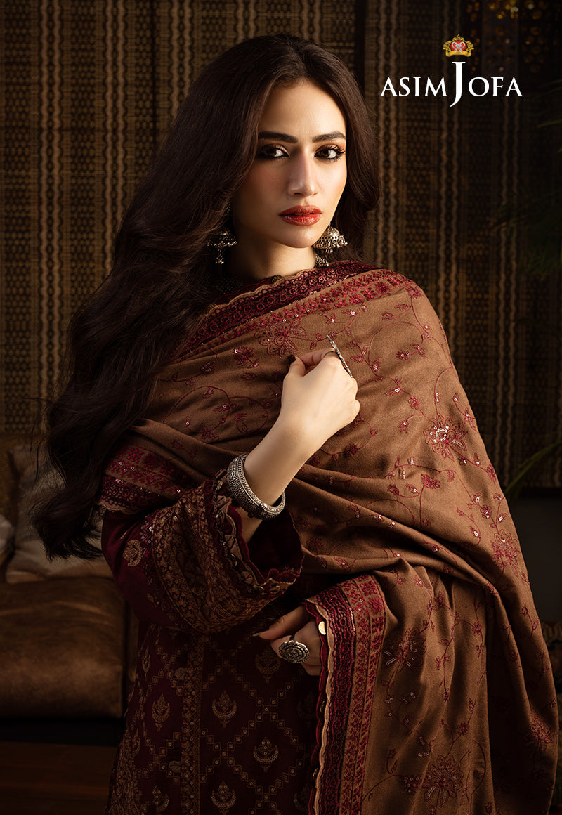 AJKTD-06 EMBROIDERED STITCHED 3 PCS