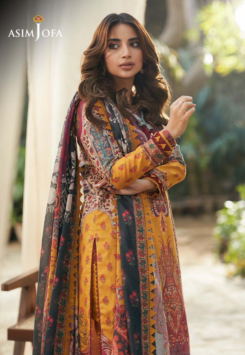 AJS-21 PRINTED LAWN 3 PCS
