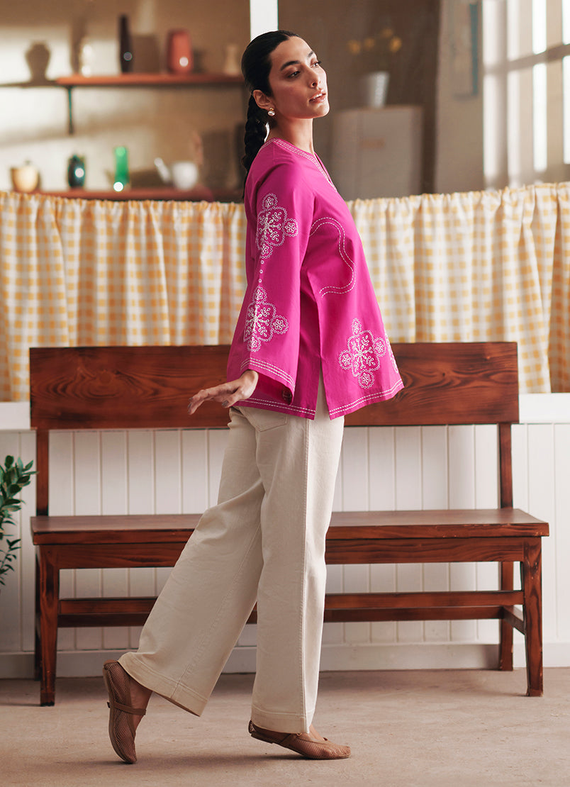 Embroidered Top - 14277381428020
