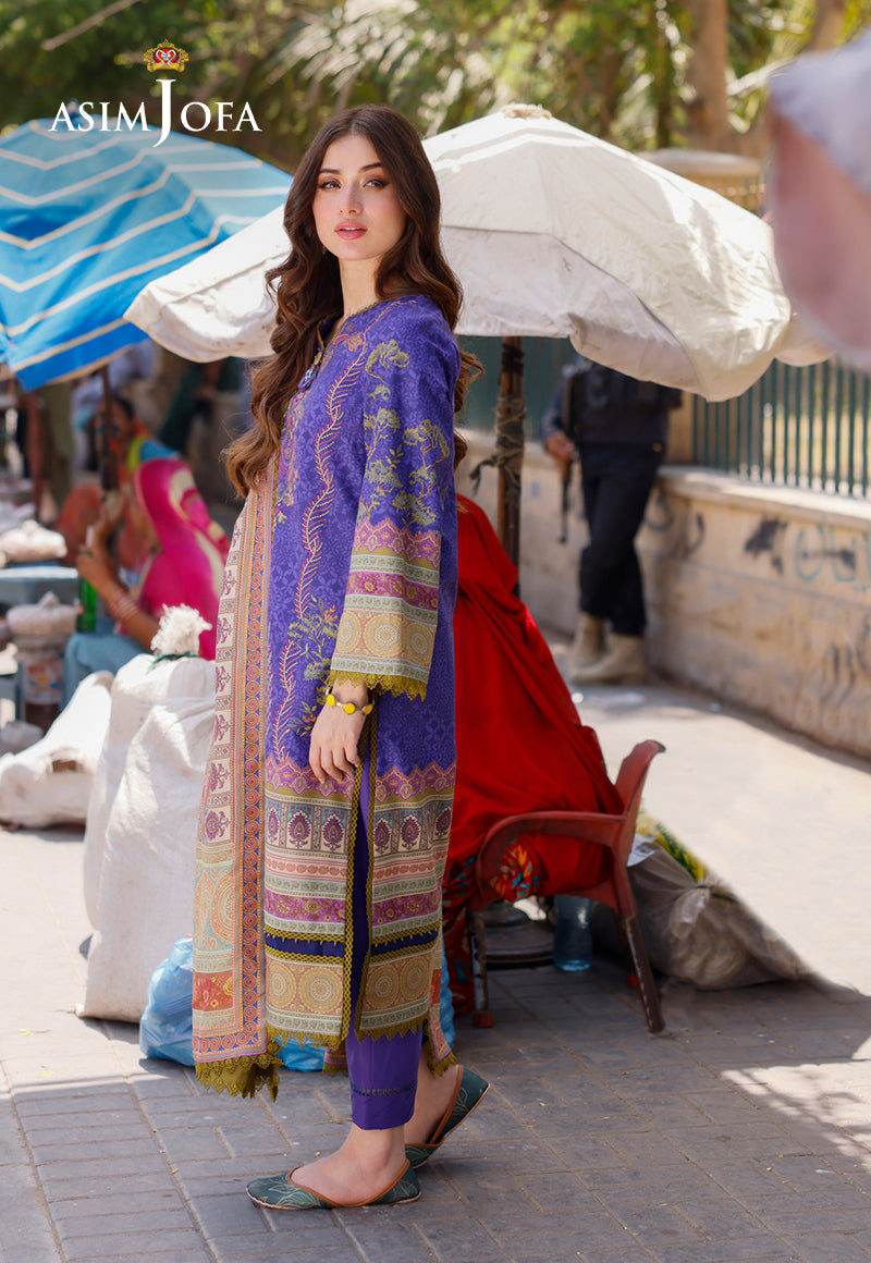AJPLD-03-XS PRINTED ARABIC LAWN 3 PCS