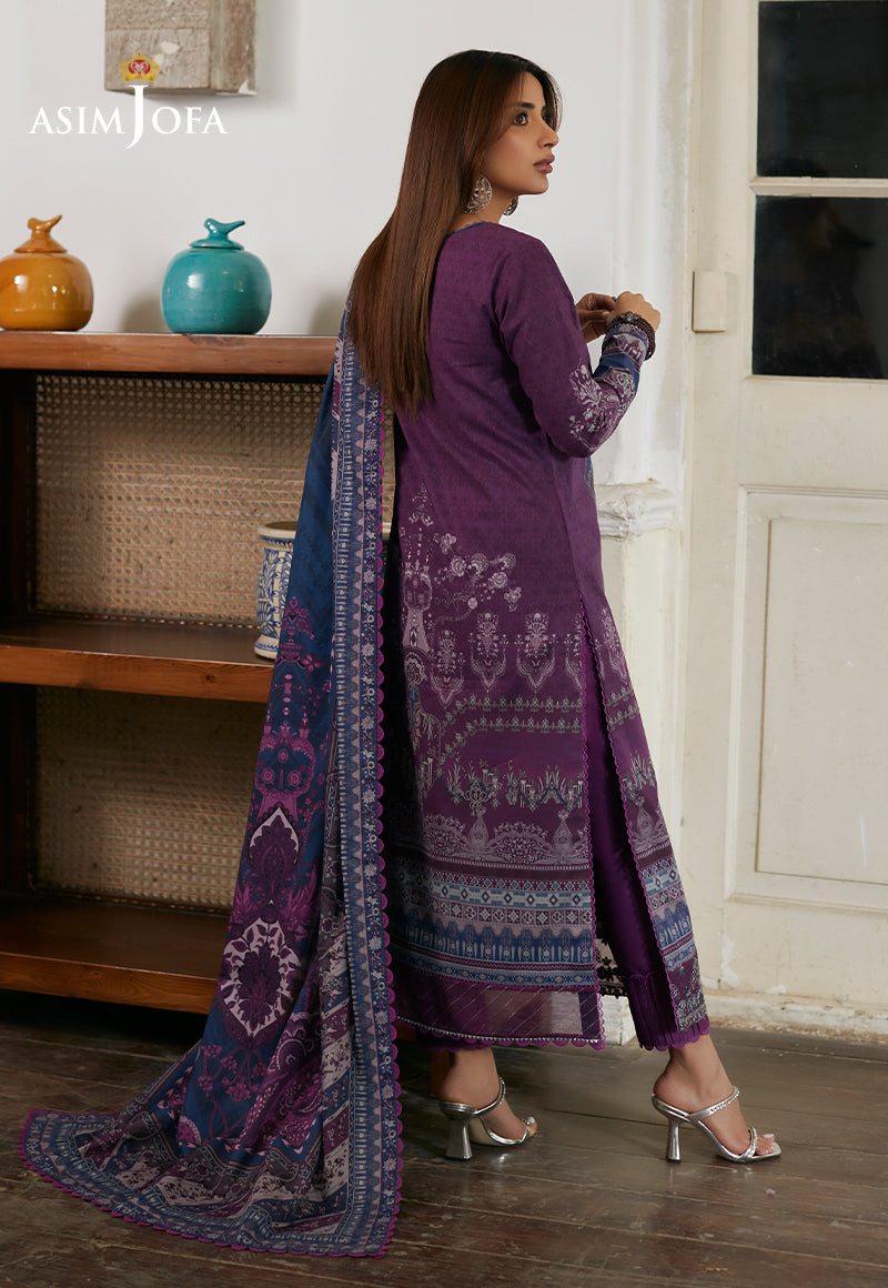 AJS-14 EMBROIDERED LAWN 2 PCS