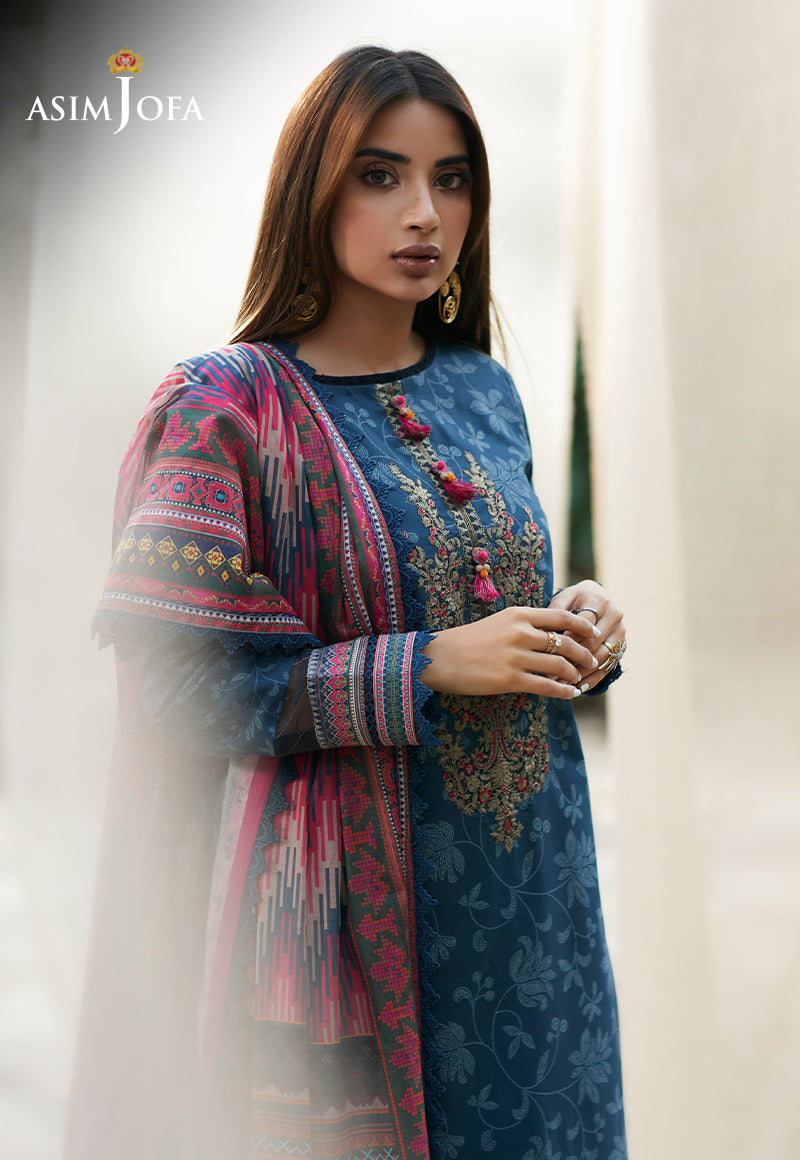 AJS-20 EMBROIDERED LAWN 2 PCS