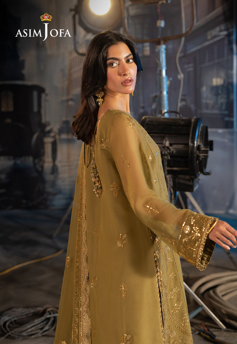 AJLF-15 EMBROIDERED CHIFFON 3 PCS
