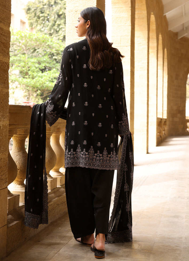 3 PC Chiffon Embroidered Suit12433501201040