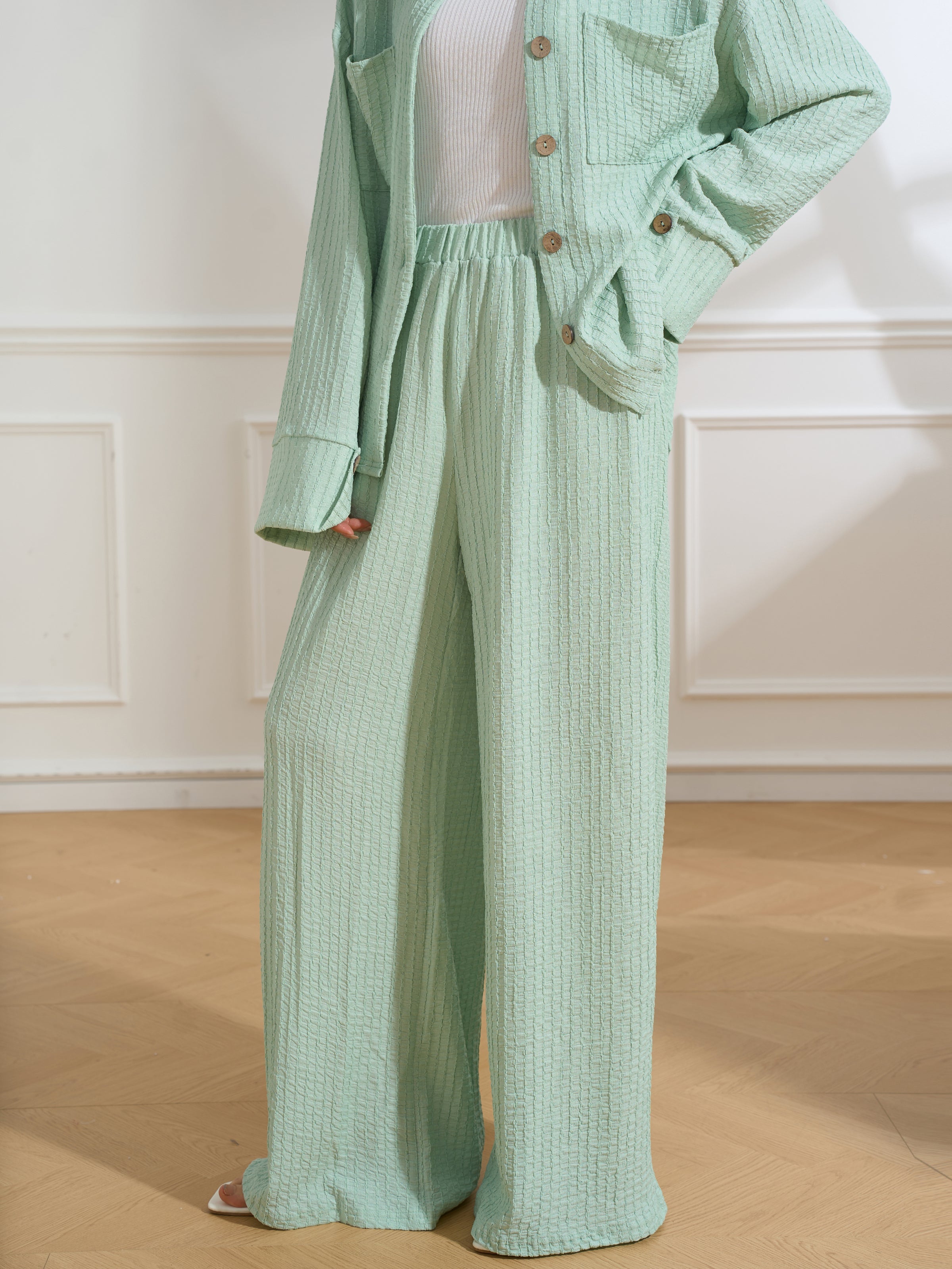 Nazaré Two Piece Summer Textured Suit