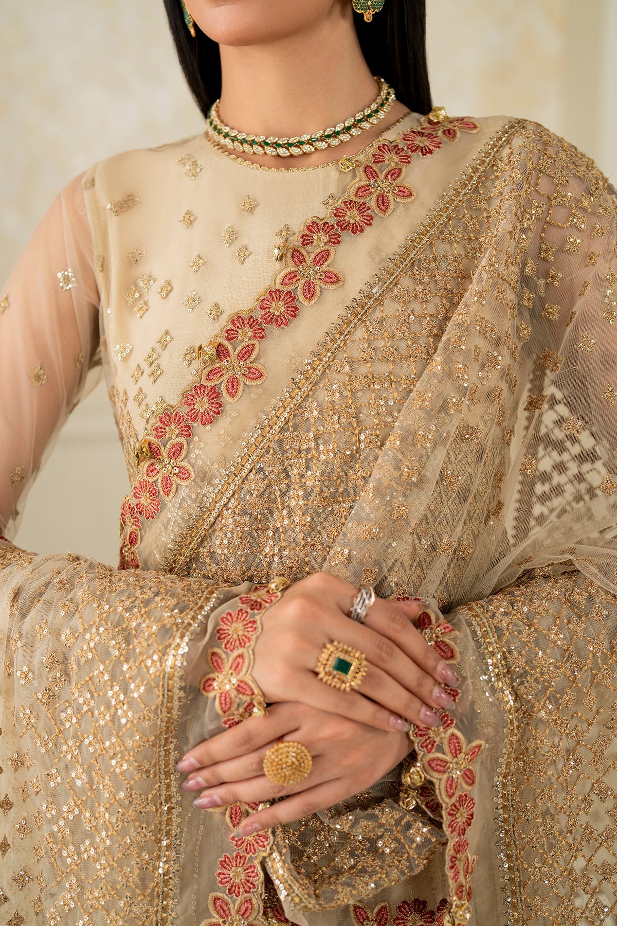 EMBROIDERED NET SF-4159
