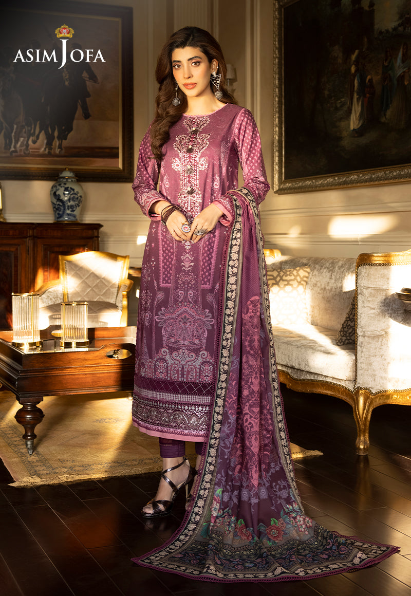 AJS-28 EMBROIDERED LAWN 2 PCS