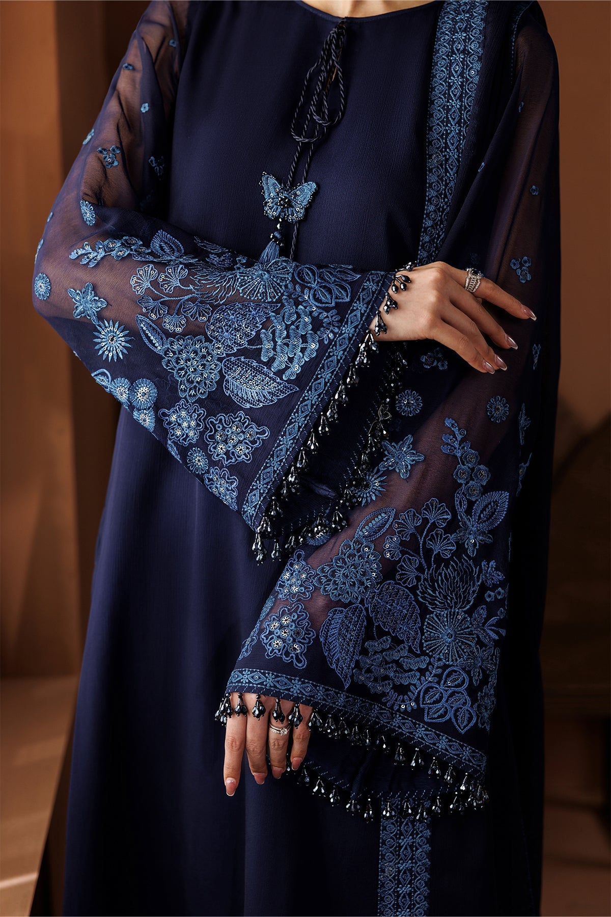 EMBROIDERED CHIFFON PR-1287