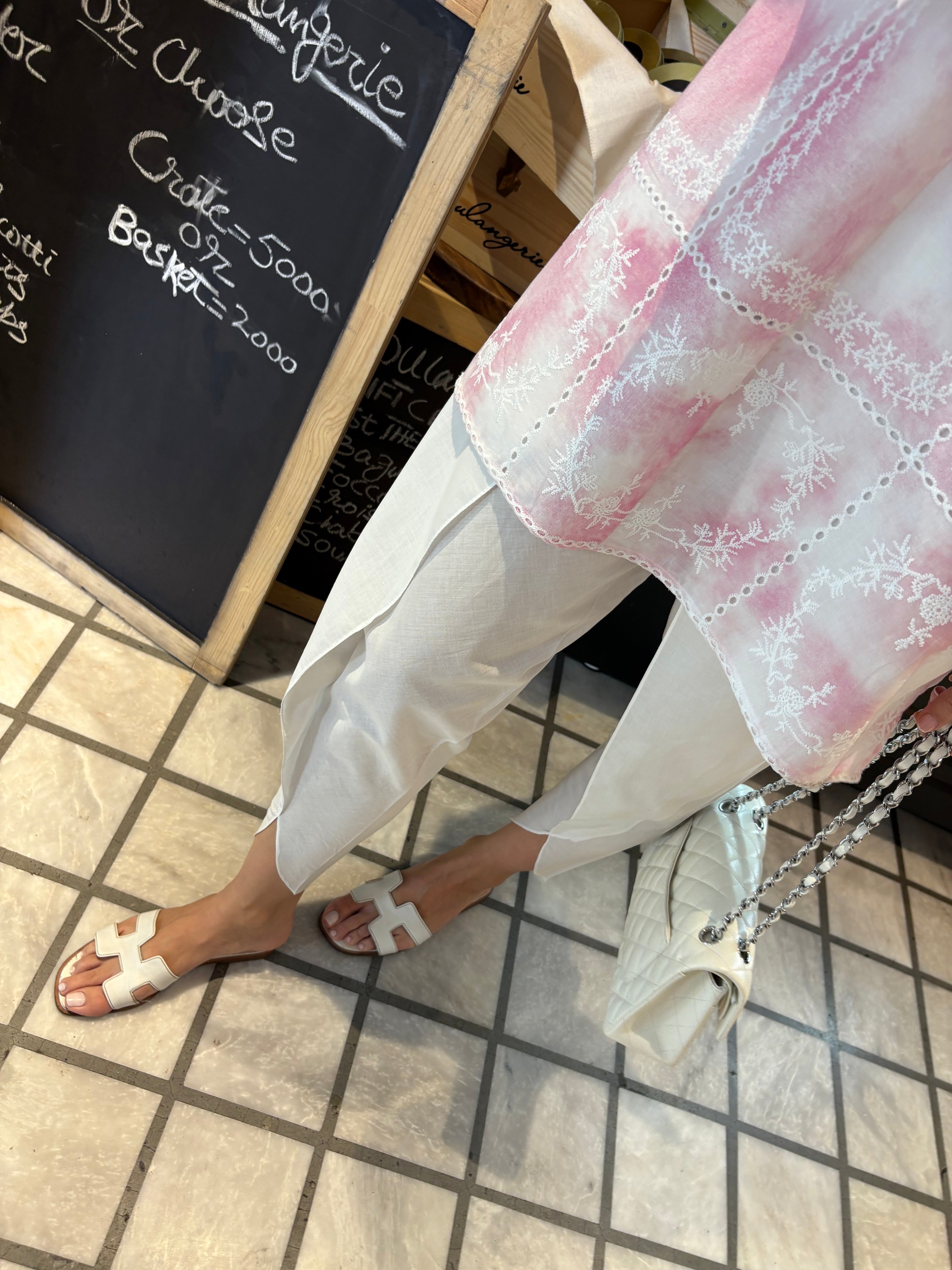 Pink Tie & Dye Chikankari Toby (RTS)