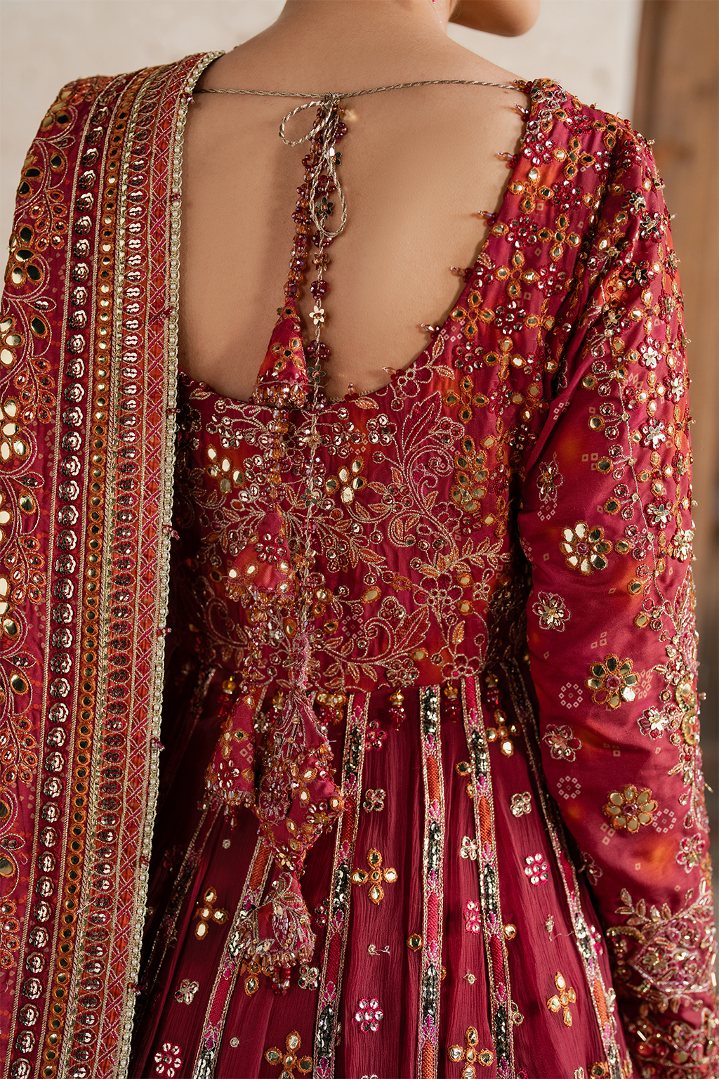 ILC-07 Embroidered Printed Silk (frock)
