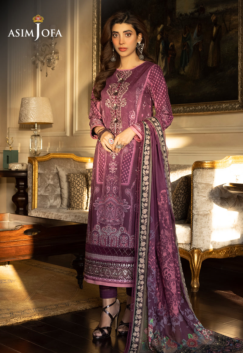 AJS-28 EMBROIDERED LAWN 2 PCS